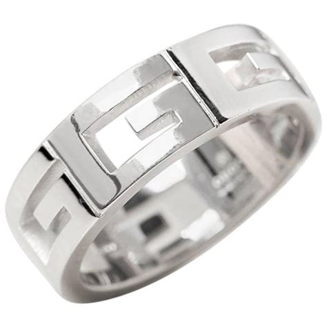 gucci mens ring white gold|gucci ring men sale.